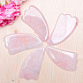 Gua sha from rose quartz fin shape 10 cm