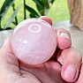 Polished rose quartz ball Madagascar 5