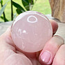 Polished rose quartz ball Madagascar 9