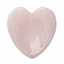 Rose quartz massage heart against stress