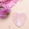 Rose quartz massage heart against stress