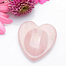 Rose quartz massage heart against stress