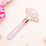 Rose quartz massage roller travel rose gold color