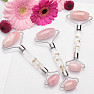 Rosehip massage roller with dried white flowers