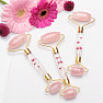 Rosehip massage roller with dried rose flowers