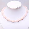 Rosette necklace made of rollers and rondels