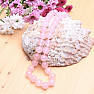 Rose quartz bead necklace 12 mm