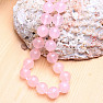 Rose quartz bead necklace 12 mm