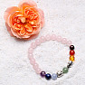 Chakra bracelet made of Buddhist rosary with elephant