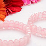 Rose quartz cut bracelet plate extra ovals