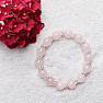 Rose gold beaded bracelet with glittering appliqués