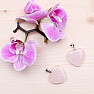 Rosewood heart pendant 2.5 cm