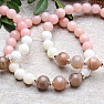 Pink opal, pearl and moonstone bracelet RB Design 41