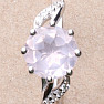 Silver ring with large cut rosette and zircons Ag 925 015554 RQ