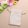 Jute bag 8 x 12 cm beige