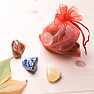 Red organza gift bag