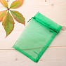 Green organza gift bag