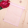 Organza gift bag 13 x 18 cm pink