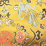 Gold embroidered brocade bag 11.5 x 13 cm