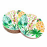 Set of 6 Feng Shui coasters Buddha's paradise