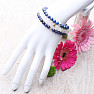 Set of three bracelets - lapis lazuli, sodalite, crystal