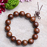 Buddha Mala bracelet made of extra large sandalwood beads