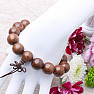 Buddha Mala bracelet made of extra large sandalwood beads