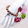 Buddha Mala bracelet made of extra large sandalwood beads