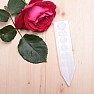 Selenite massage stick with chakra symbols