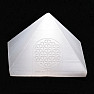 Selenite pyramid with Flower of Life