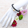 Set of Royal Black and White beaded bracelets 2 pcs