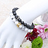 Set of Royal Black and White beaded bracelets 2 pcs