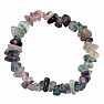 Multicolor fluorite bracelet and earrings set