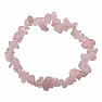 Rose quartz bracelet and earrings set