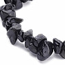 Obsidian bracelet and earrings set