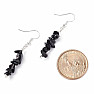 Obsidian bracelet and earrings set