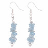 Aquamarine bracelet and earrings set