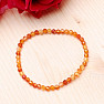 Carnelian bracelet with extra cut beads