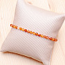 Carnelian bracelet with extra cut beads