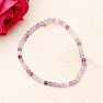 Fluorite rainbow bracelet extra AA quality cut beads