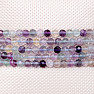 Fluorite rainbow bracelet extra AA quality cut beads