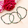 Ruby in zoisite bracelet extra AA quality cut beads