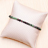 Ruby in zoisite bracelet extra AA quality cut beads