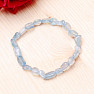 Aquamarine bracelet made of tumbled stones