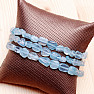 Aquamarine bracelet made of tumbled stones