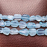 Aquamarine bracelet made of tumbled stones