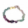 Fluorite rainbow bracelet extra made of tumbled stones