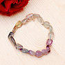 Fluorite rainbow bracelet extra made of tumbled stones