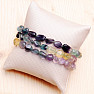 Fluorite rainbow bracelet extra made of tumbled stones