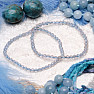 Topaz blue bracelet extra AA quality cut beads